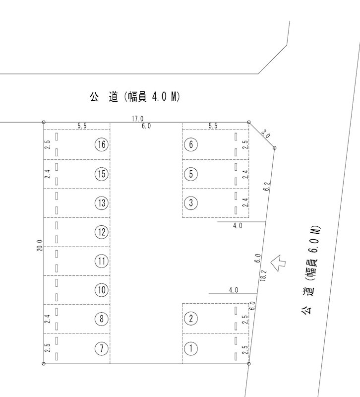早川パーキング(N122) 間取り