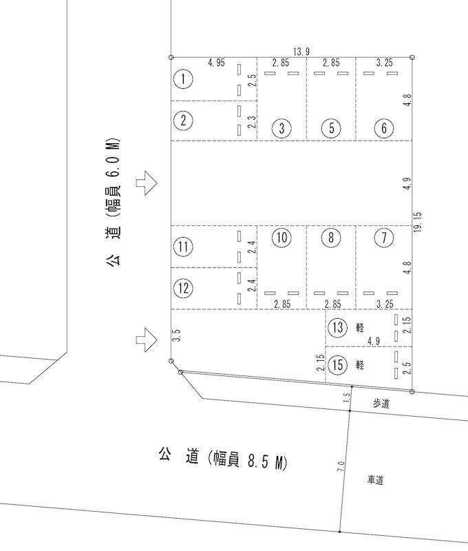 丸山パーキング(N139) 間取り