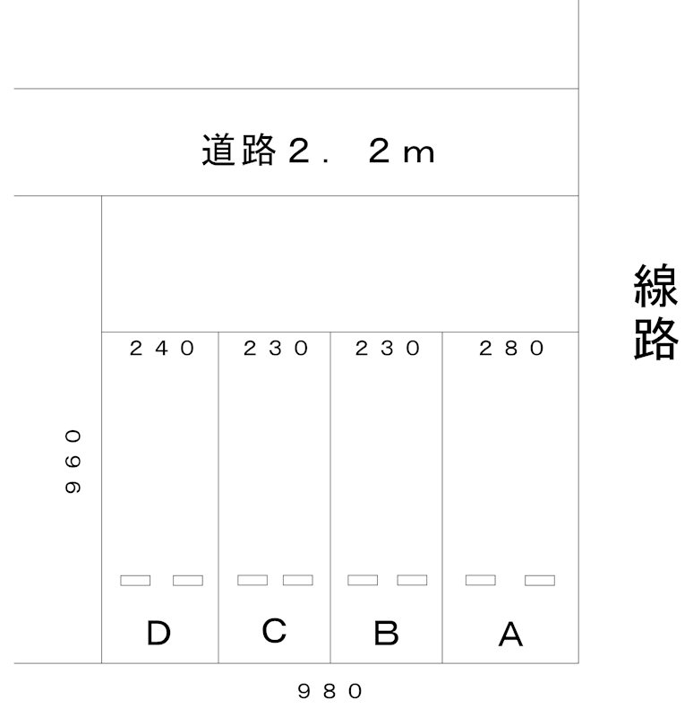 丸藪西駐車場(N230) 間取り