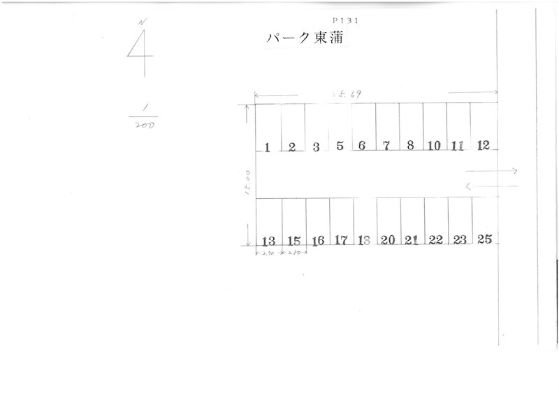 パーク東蒲 駐車場