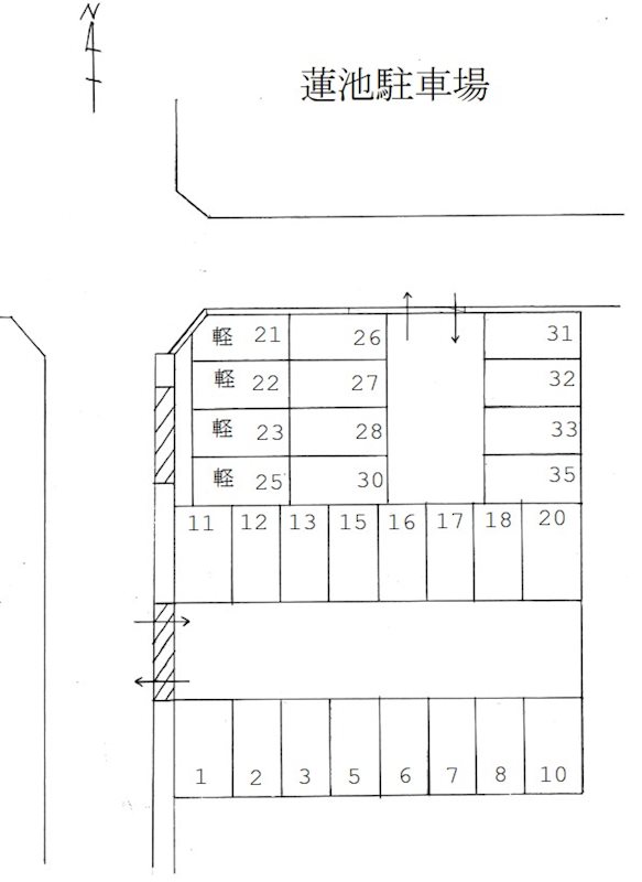 蓮池駐車場 駐車場