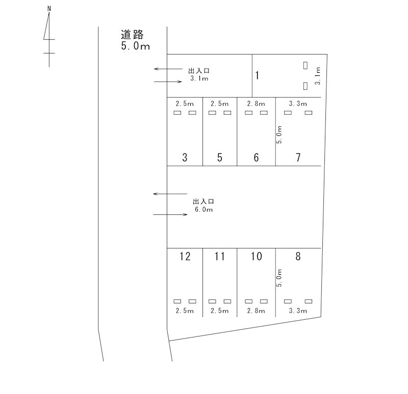 弥勒寺東パーキング(N182) 間取り