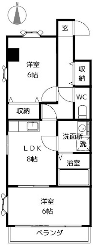 ビューパレス雅 間取り