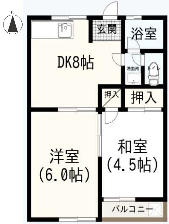 コーポたつみ 間取り