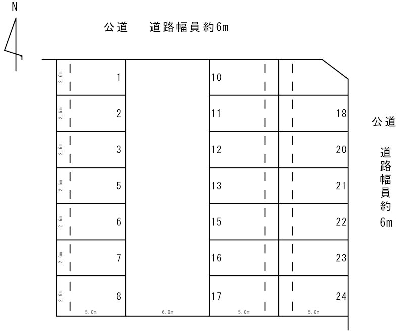 高校北駐車場(N049) 間取り