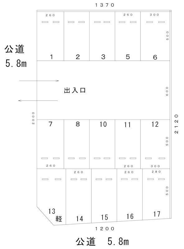 マウンテンパーキング(N136) 軽自動車 間取り