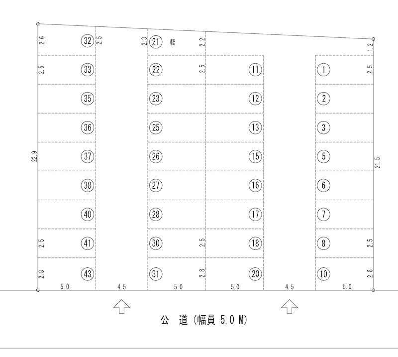 ウオヨシパーキング(N013軽自動車) 間取り