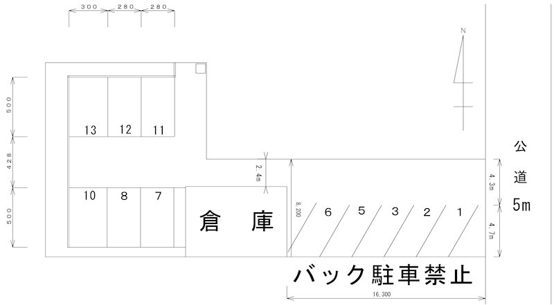 石橋屋駐車場(N214) (コピー) 間取り