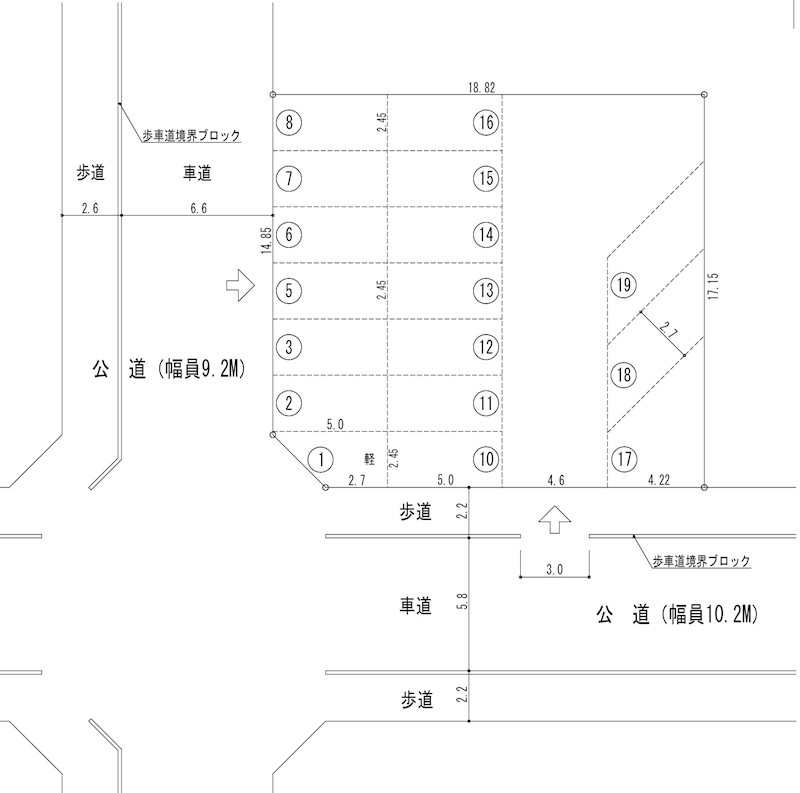 第一かつら駐車場(N079-2) 間取り