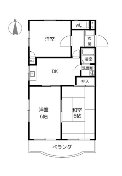 メゾンド栄Ⅰ 間取り