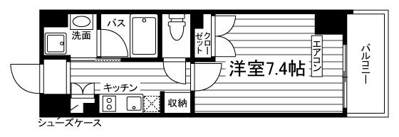 スタイリオフィット武蔵小杉 間取り