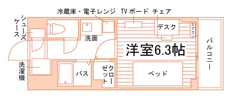 学生会館Alivis千葉west[食事付き] 間取り