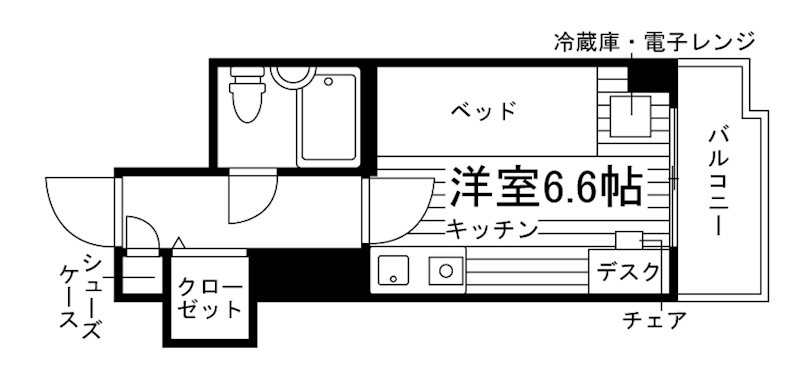 女子学生会館ユニエトワール溝の口  間取り