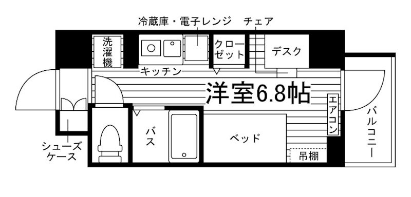 学生会館フィリアK綱島 間取り