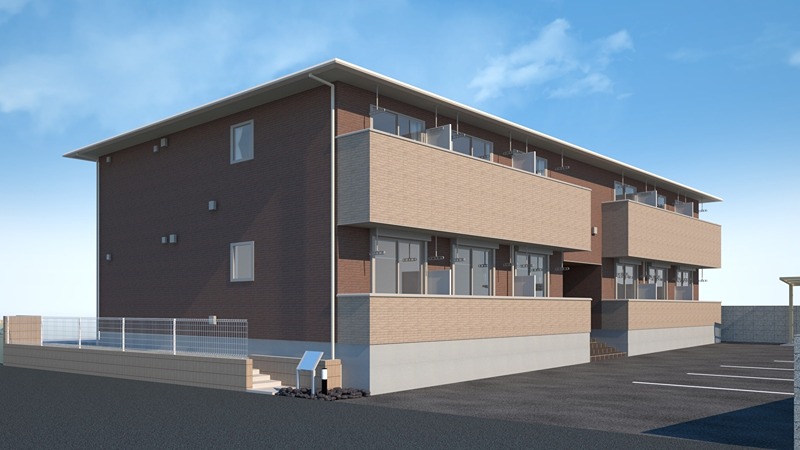 (仮称)栗真町屋町学生アパートメントB 外観