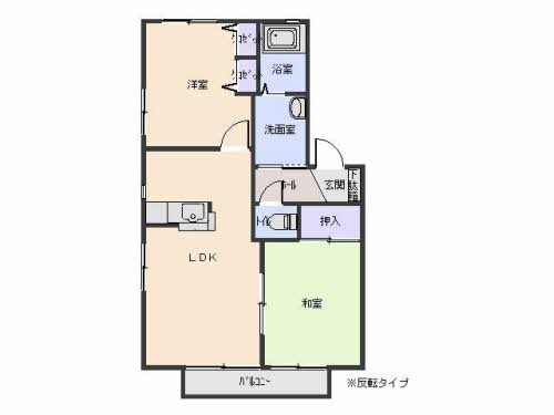 グランセルコーバ桜木　Ｂ 間取り図