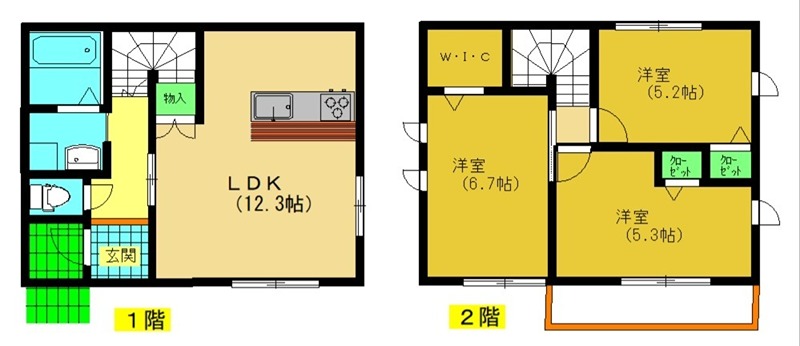 カメリア中町　B棟  間取り