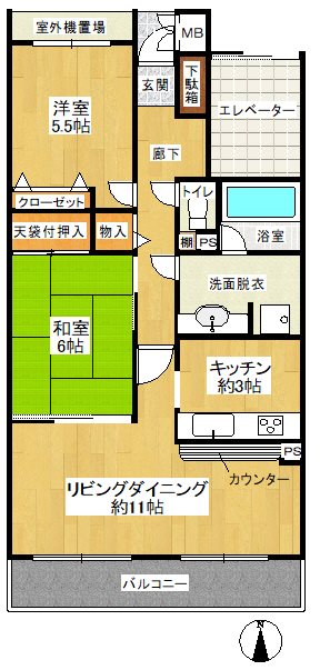 ちはら台ファミールハイツ６号棟 間取り