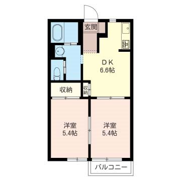 YMAハイツA 間取り