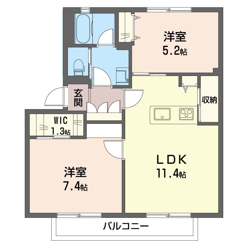 スプリングヴァレイA 間取り