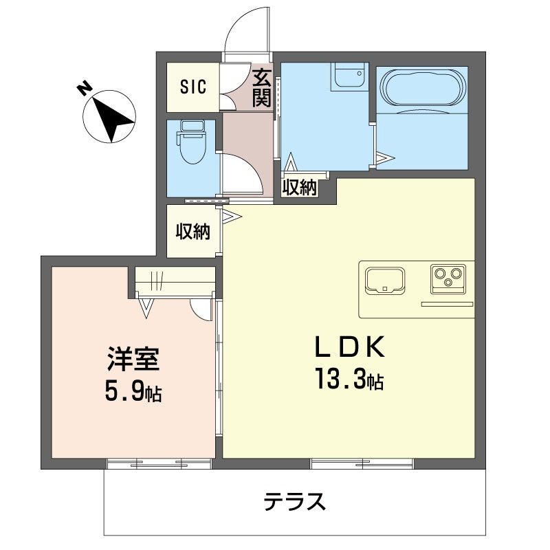 エスポワールちはら台南A棟 間取り
