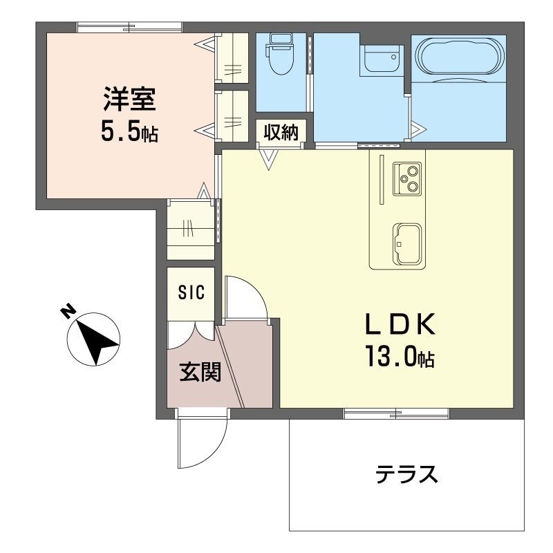 エスポワールちはら台南B棟 間取り