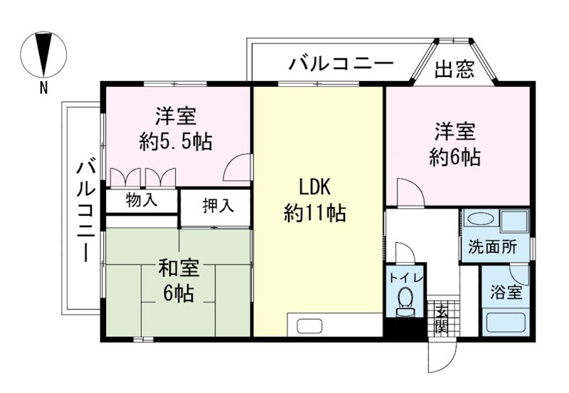 パミール香貫 間取り