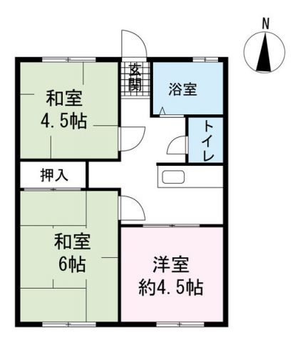シティハイム白砂B 間取り