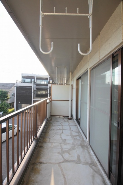 ひばりヶ丘マンションD棟 ベランダ