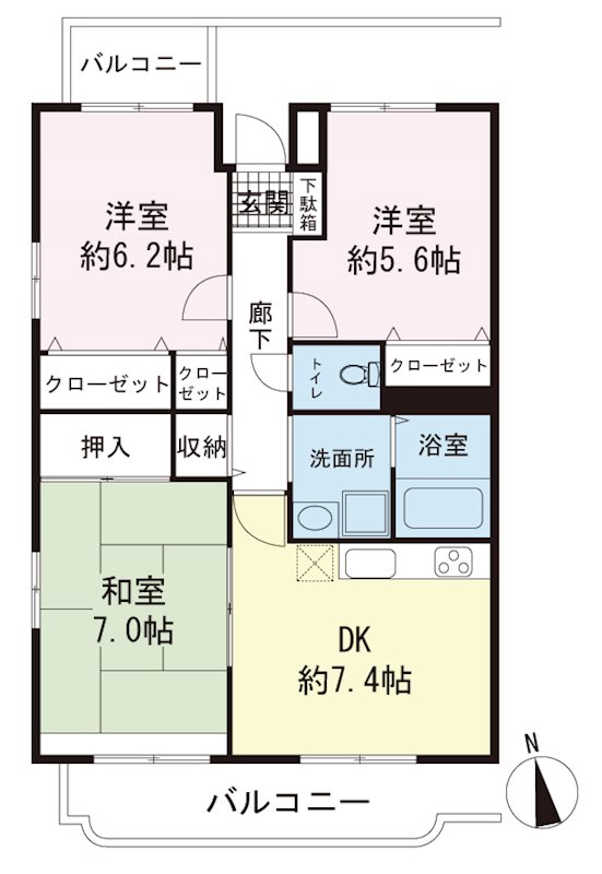 ハピデンス 間取り