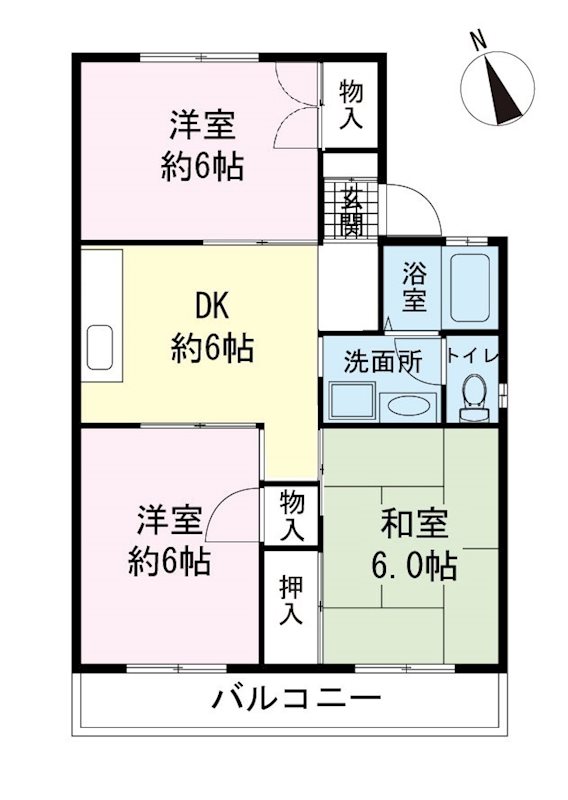セジュールヤマト 間取り