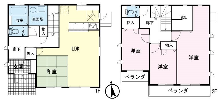 神山平戸建 間取り