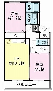 ヴィラコンテッサ原Ⅱ 間取り
