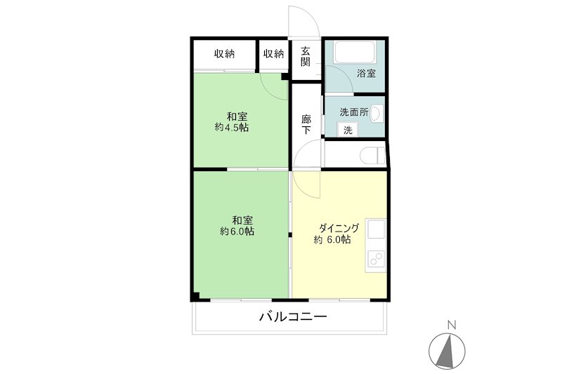 香陵コーポ 間取り
