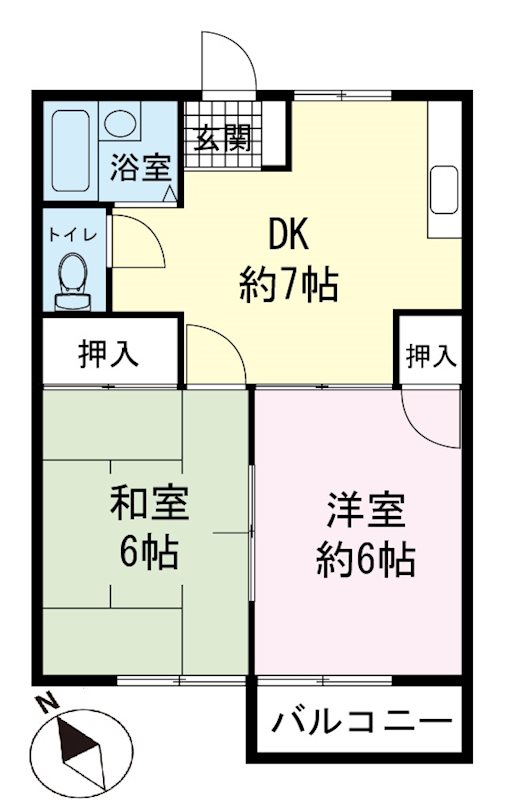 サンハイツ渡辺 間取り