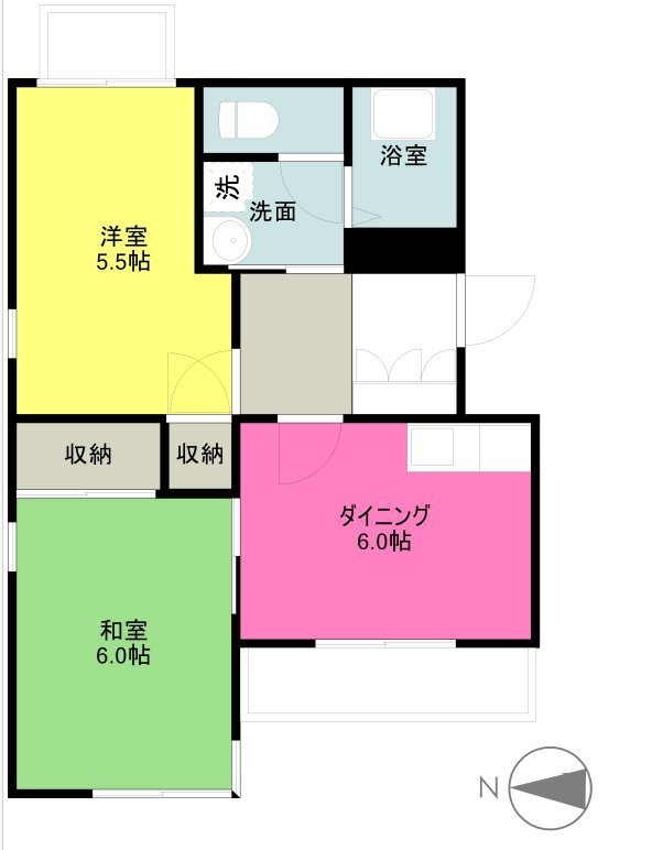 リバーサイド上杉 間取り