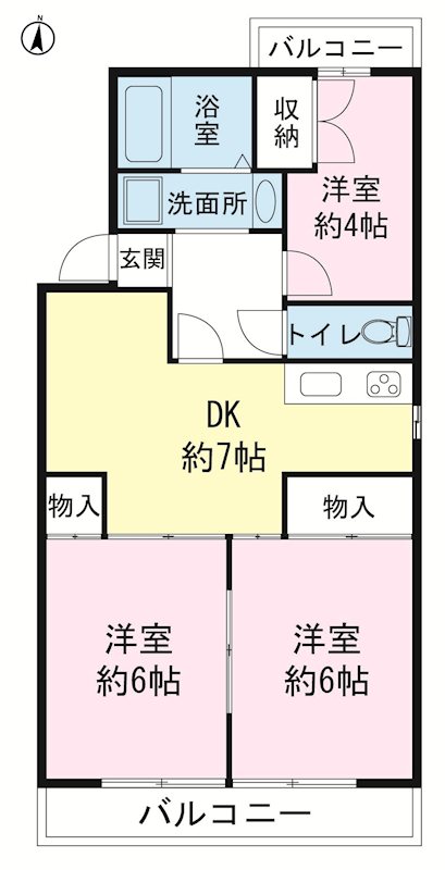 フォルトゥーナ三島 間取り