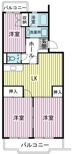 池之端ハイツ 間取り