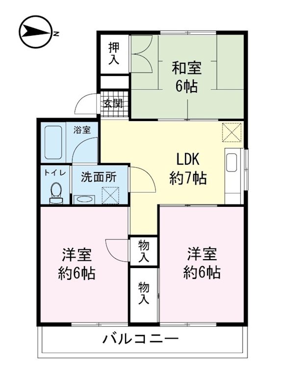 ソワサント大岡 間取り