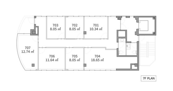 KAWATA BLD.芝本町 間取り