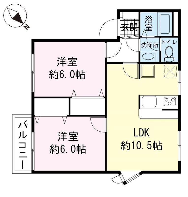 リバーサイド中島A 間取り