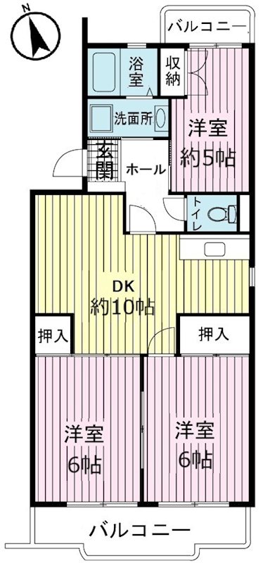 池之端ハイツ 間取り