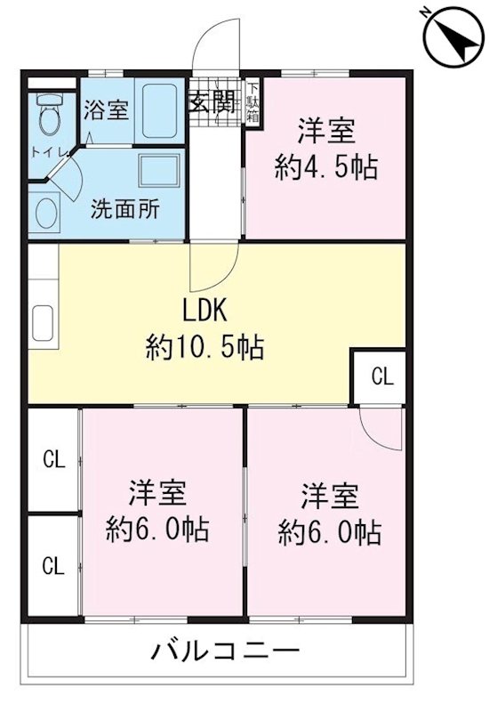 アクアハイム大宮 間取り