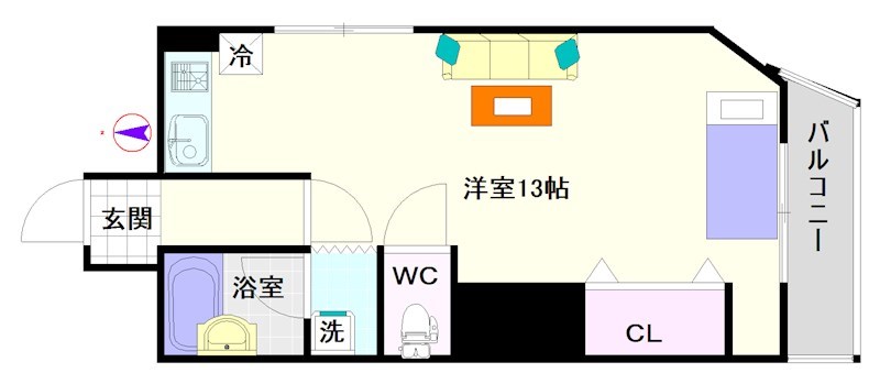 難波リーガルハウス 間取り