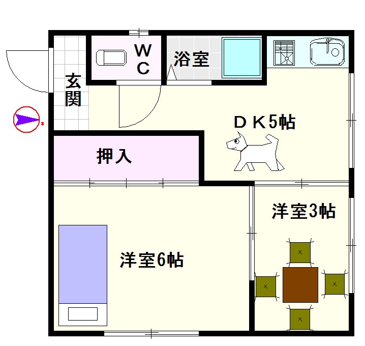 新世界ニューハイツ東館 間取り