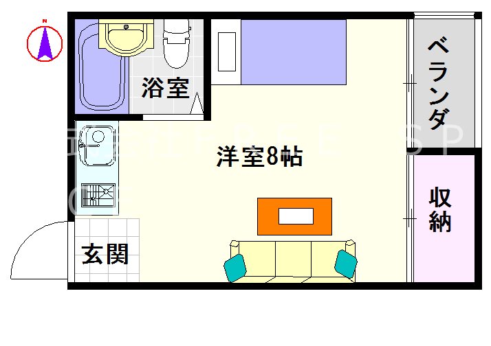 栄光ハイツ 間取り