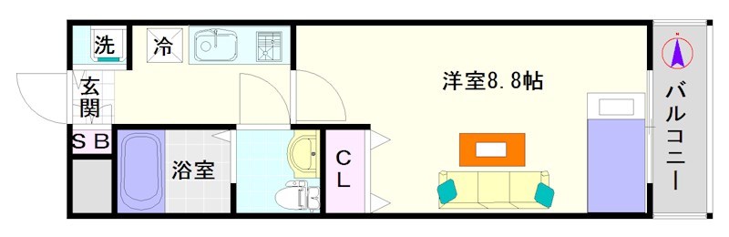 オーシャン日本橋東 間取り