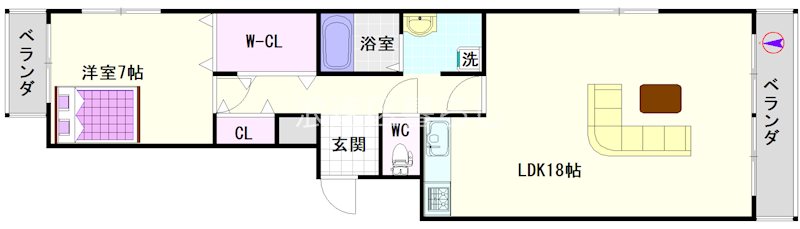 Crice　Nikko幸町Ⅲ 間取り
