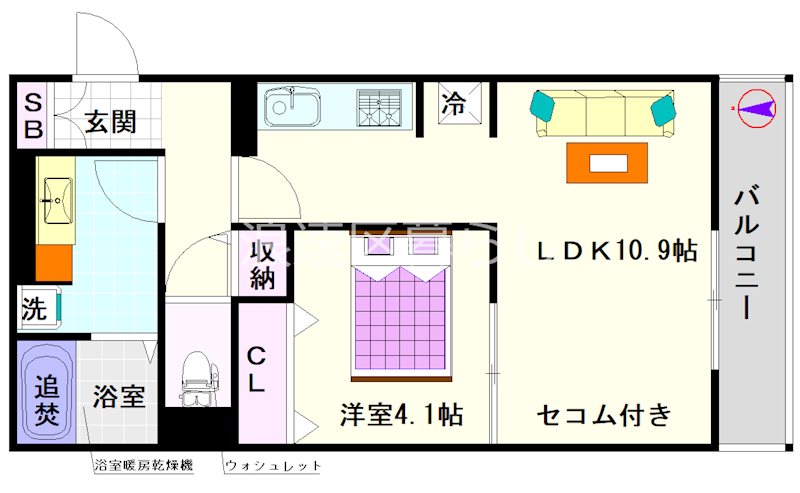 グランシャリオ夕陽丘 間取り