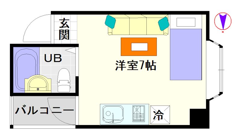 ビジタル浪速3 間取り